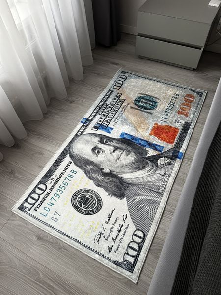 Безворсовий килим на гумовій основі "Dollar" MM01 - магазин килимів Decomo
