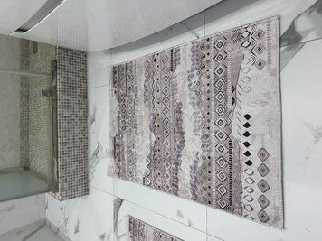 Комплект килимів для ванної кімнати та туалету "Vero" 60х90 та 60х40 NV021 - магазин килимів Decomo