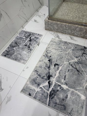Комплект ковров для ванной комнаты и туалета "Fresh" 60х90 и 60х40 NV030 - магазин ковров Decomo
